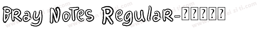 Bray Notes Regular字体转换